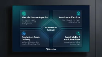 Four critical evaluation criteria for selecting a FinTech AI consulting partner