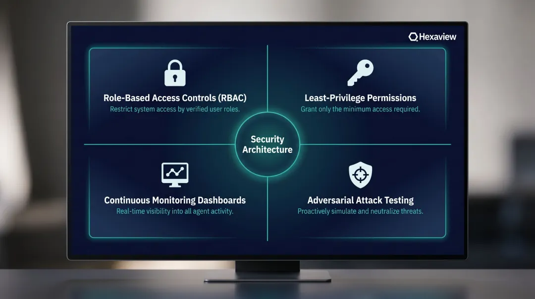 Four essential agentic AI cybersecurity controls for regulated fintech institutions infographic
