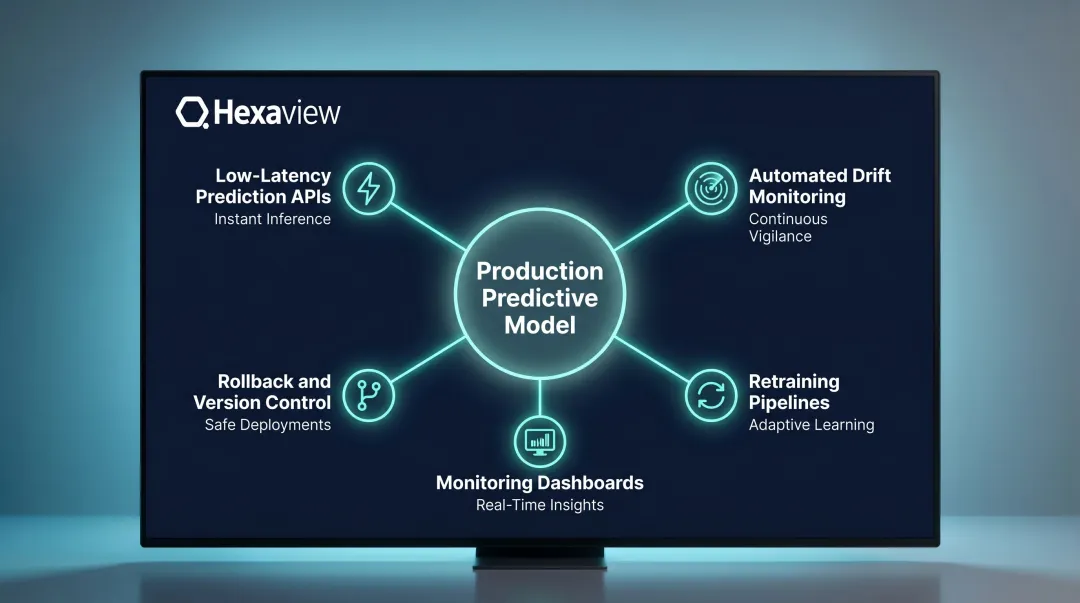 MLOps production deployment components for wealth management predictive analytics systems
