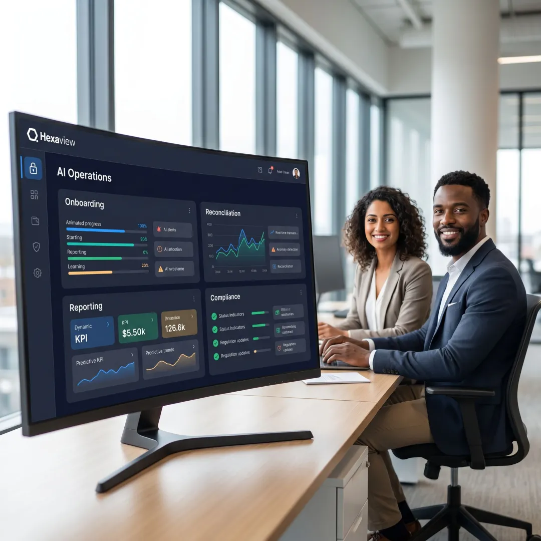Fintech workflow automation dashboard