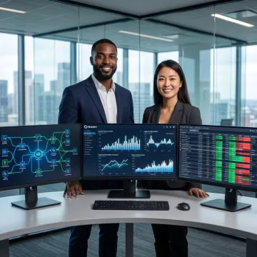 Consultants planning financial automation strategy