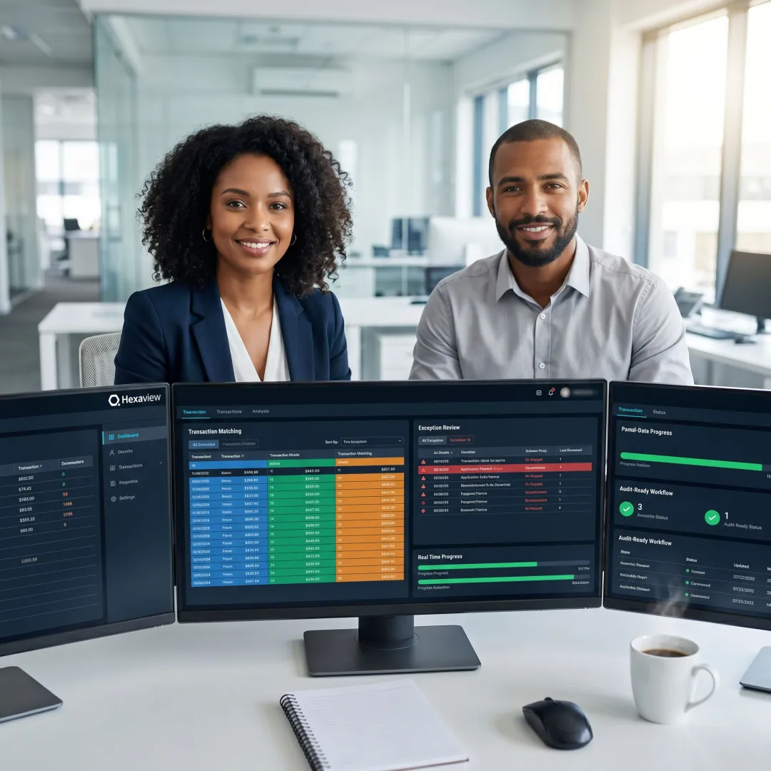 Finance team using AI reconciliation tools