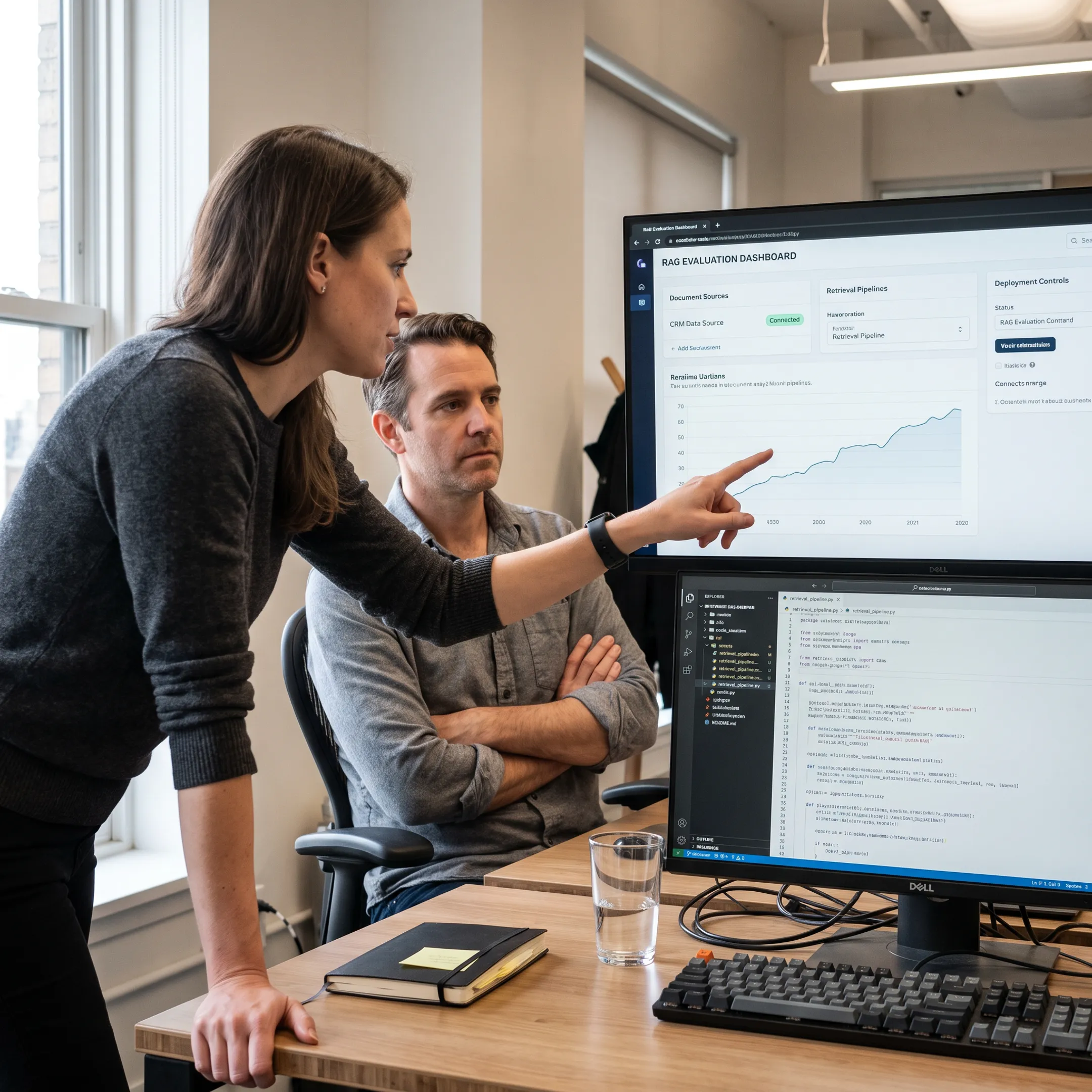 Developer building a secure retrieval augmented generation application