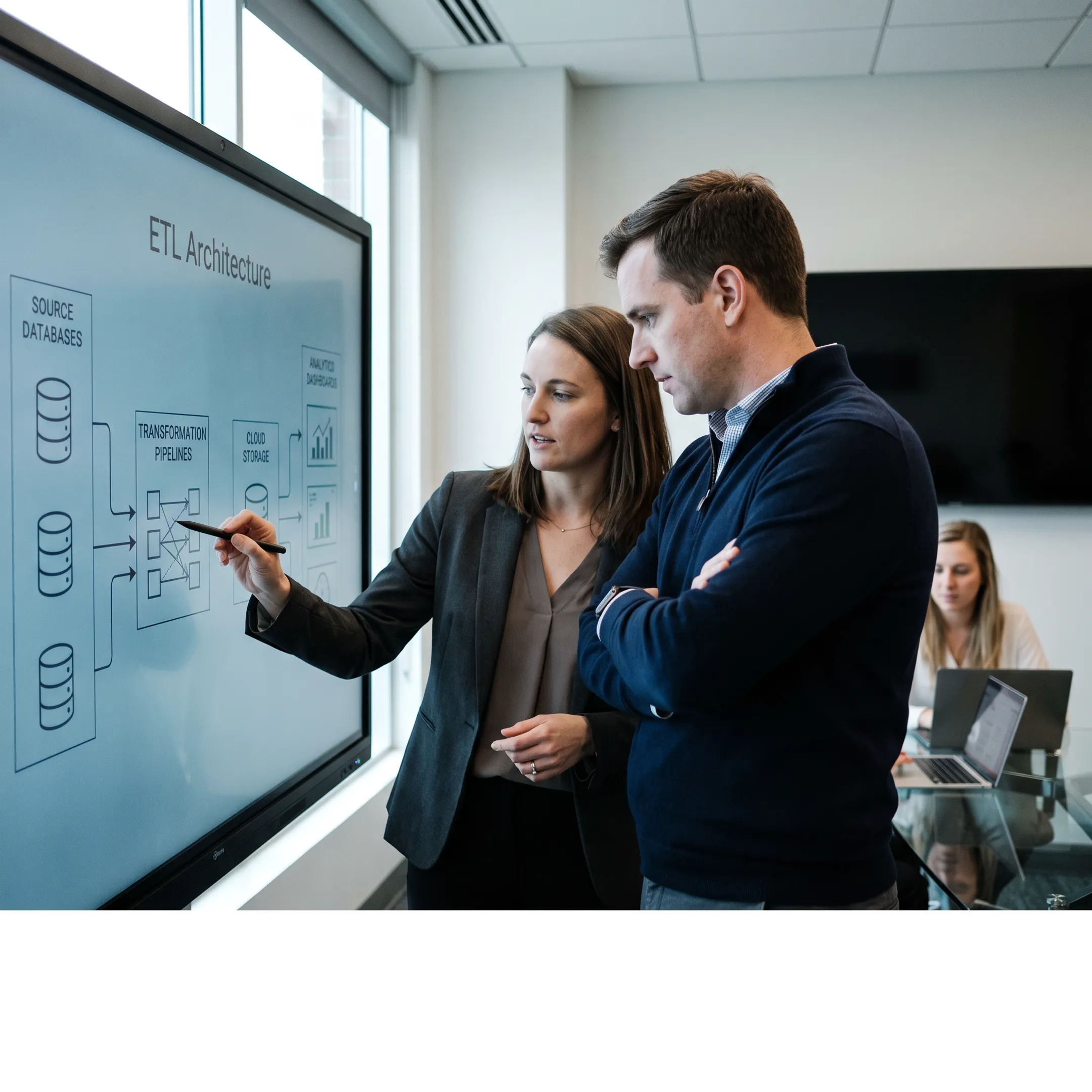 Data consultants planning an ETL integration solution