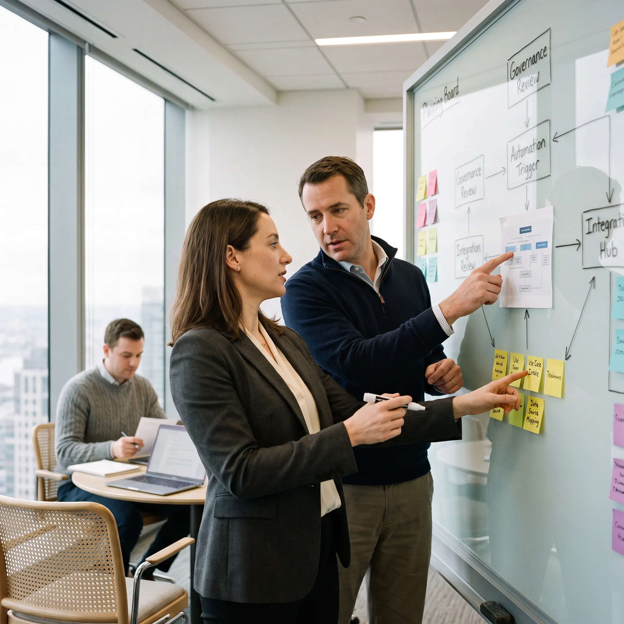 Enterprise team planning an AI automation strategy