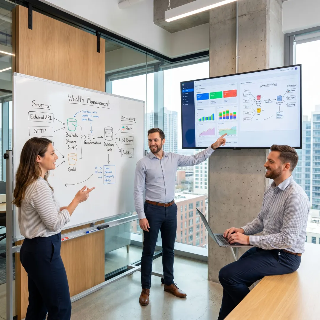 Financial platform integration architecture planning session