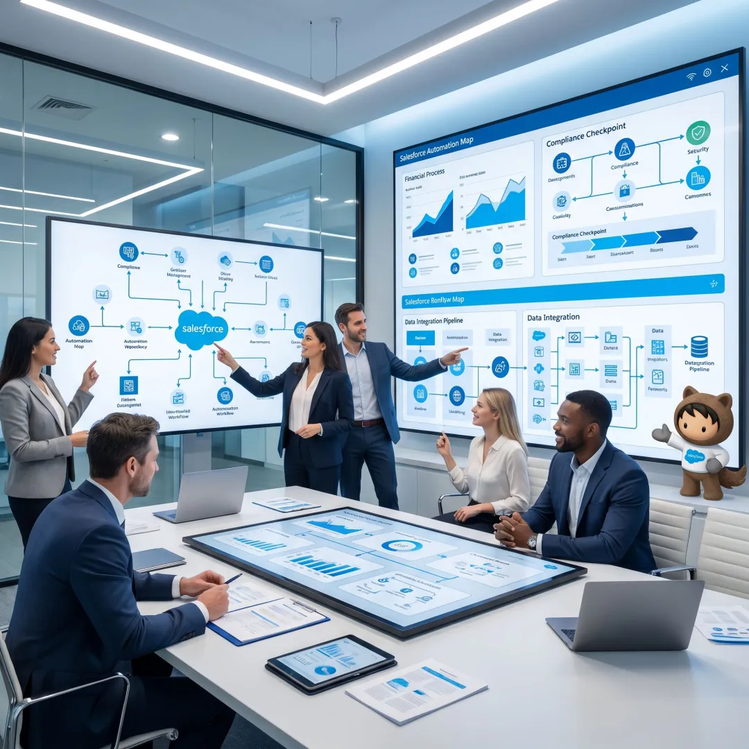 Consultants planning Salesforce platform implementation