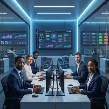 Agentic AI framework dashboard for financial services