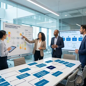 Application modernization process for financial services