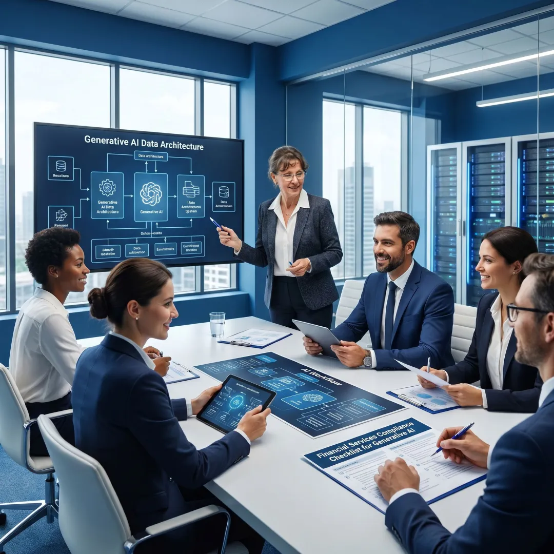 AI strategy session for financial services