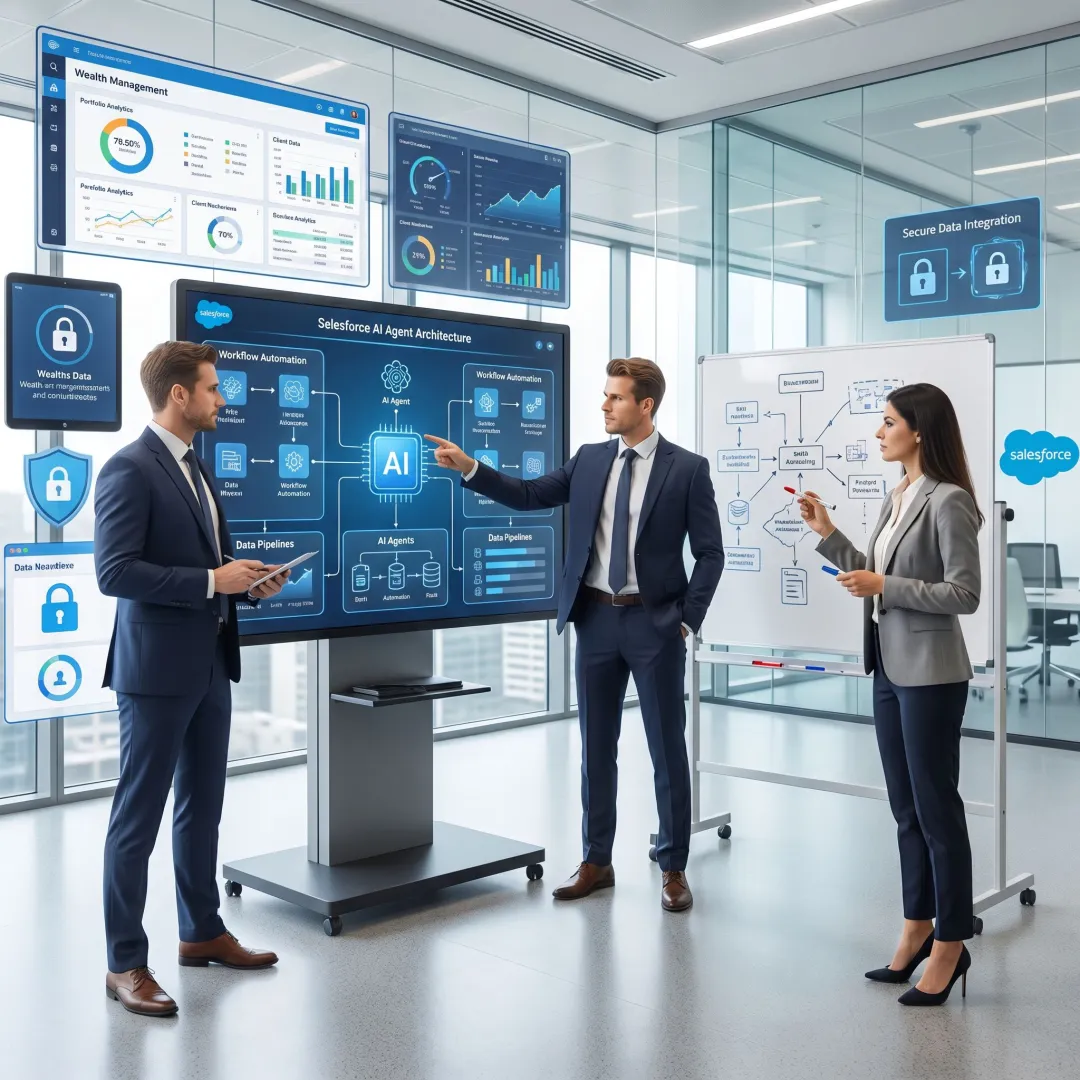 AI-enabled Salesforce workflow for wealth management