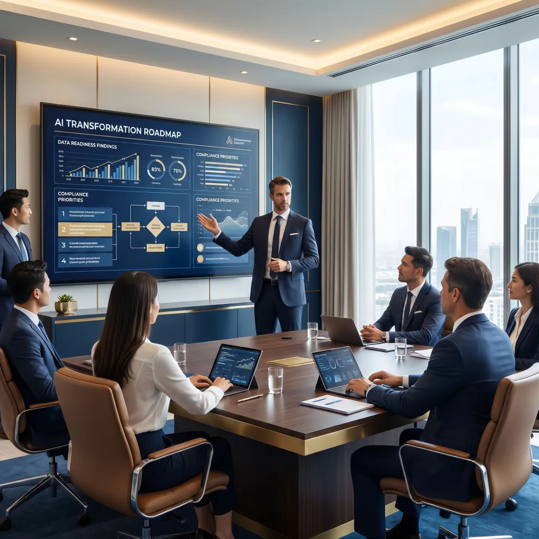 AI advisory session for fintech transformation