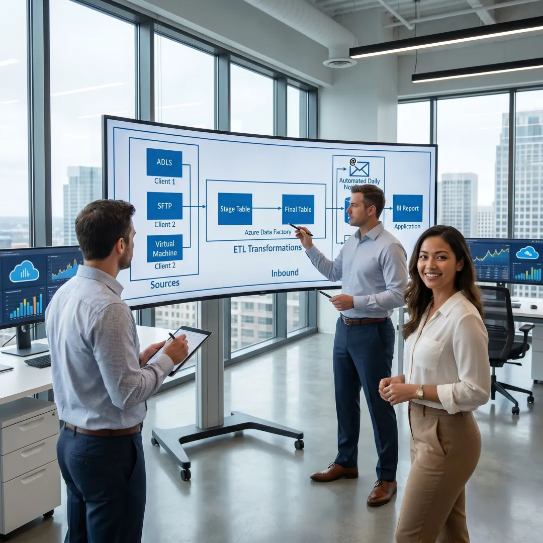Secure data integration architecture for wealth management operations