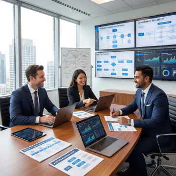 Consultants planning AI automation strategy
