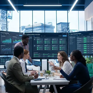 AI automation dashboard for financial operations