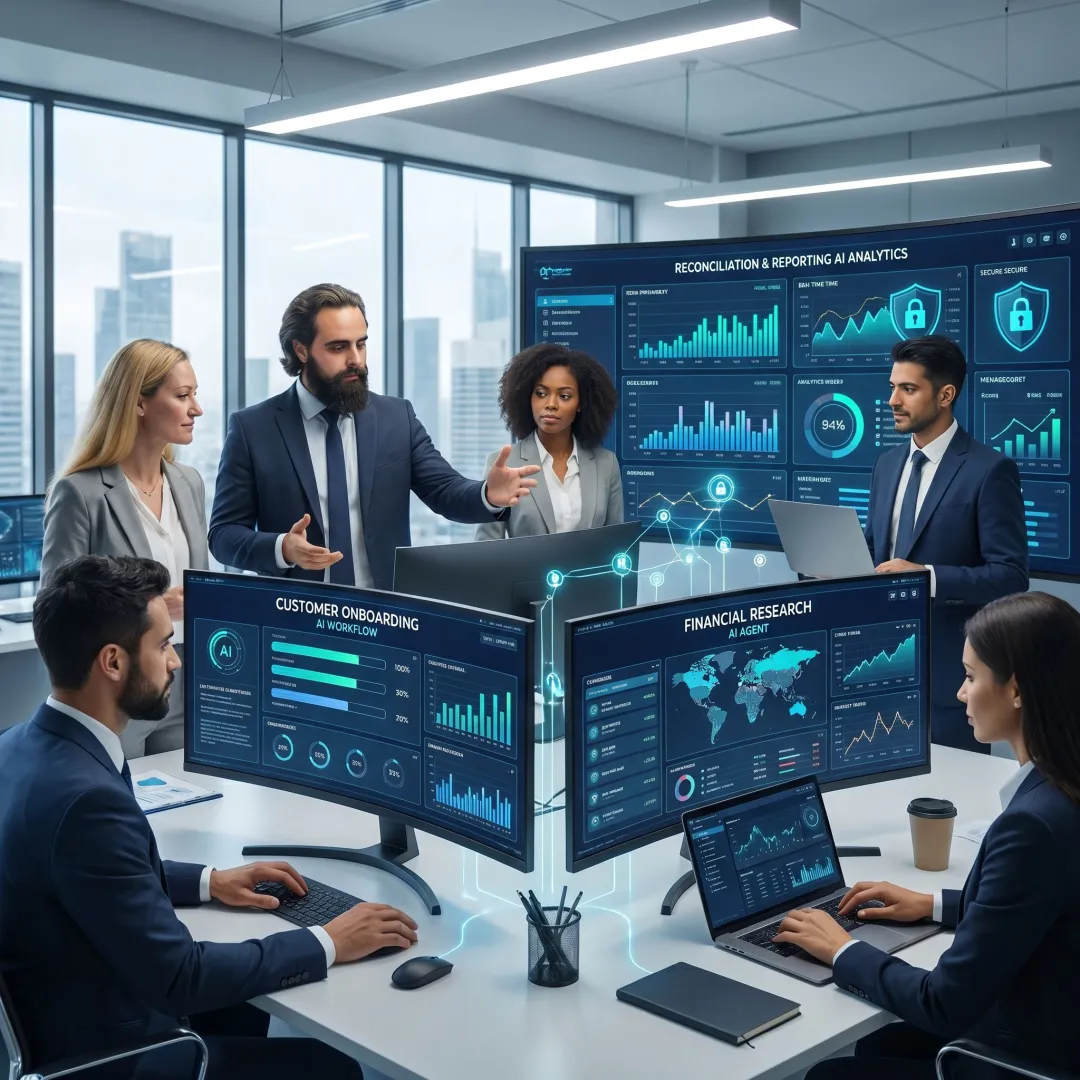 AI agents supporting financial workflow automation