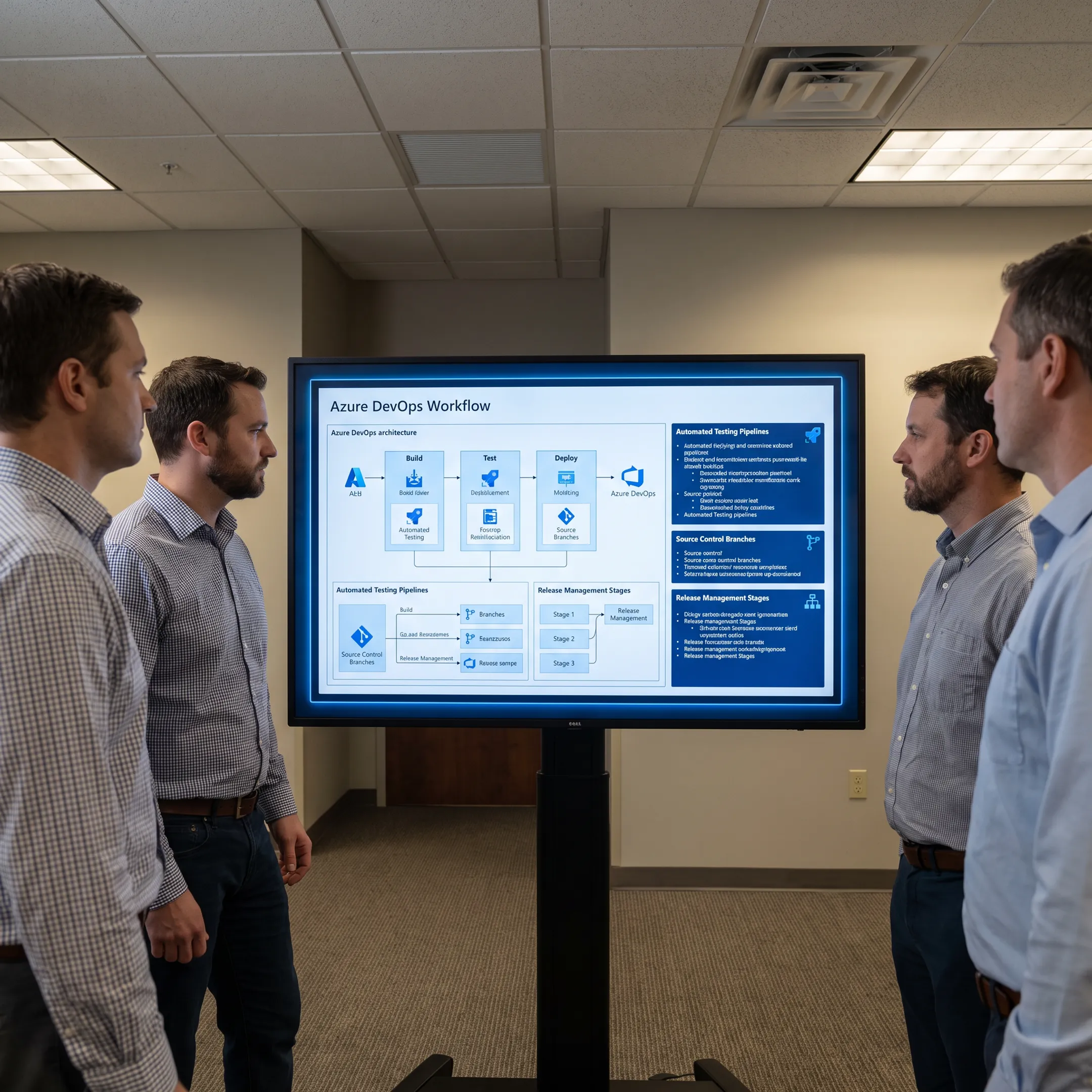 Team planning an Azure DevOps implementation