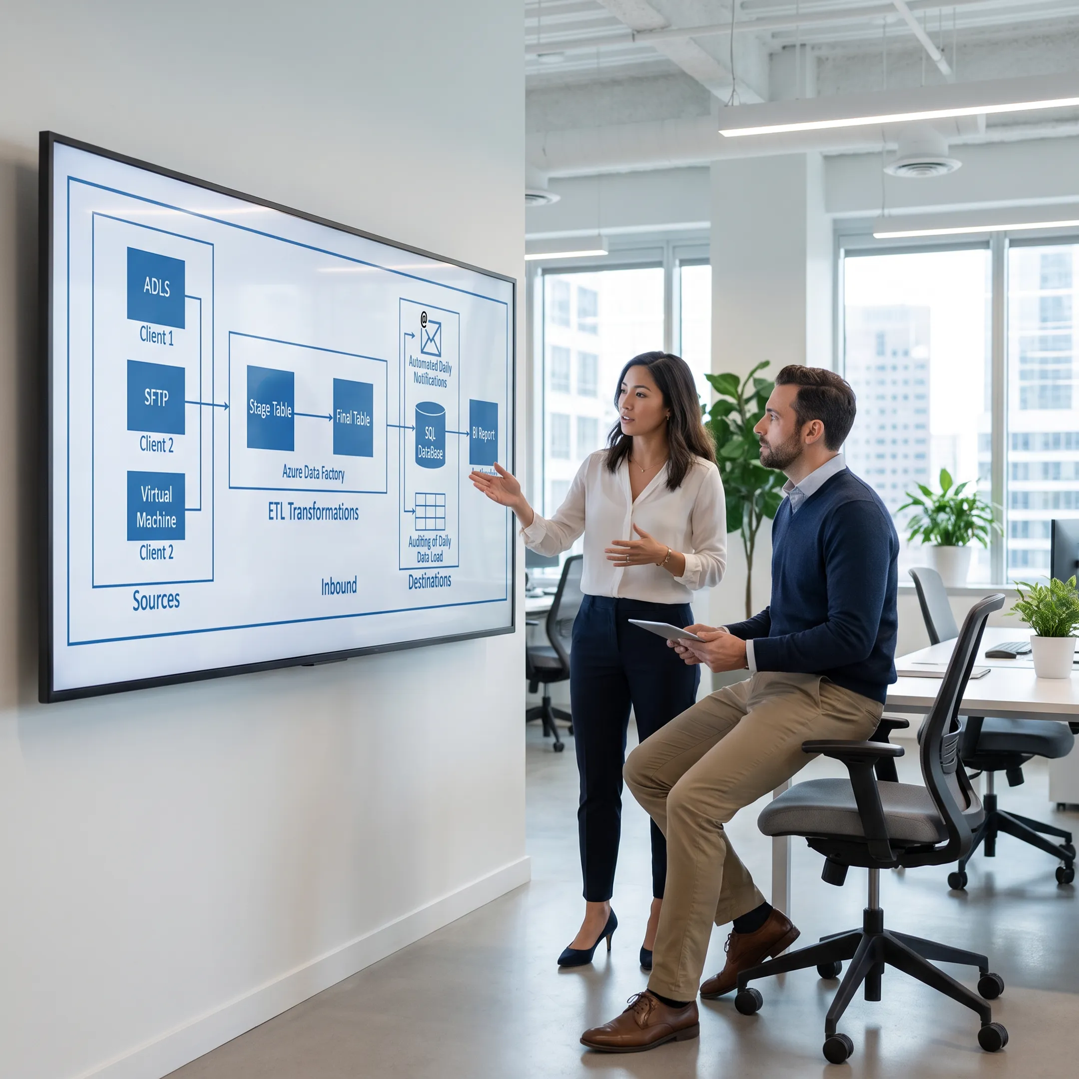 Team planning a secure Azure cloud architecture