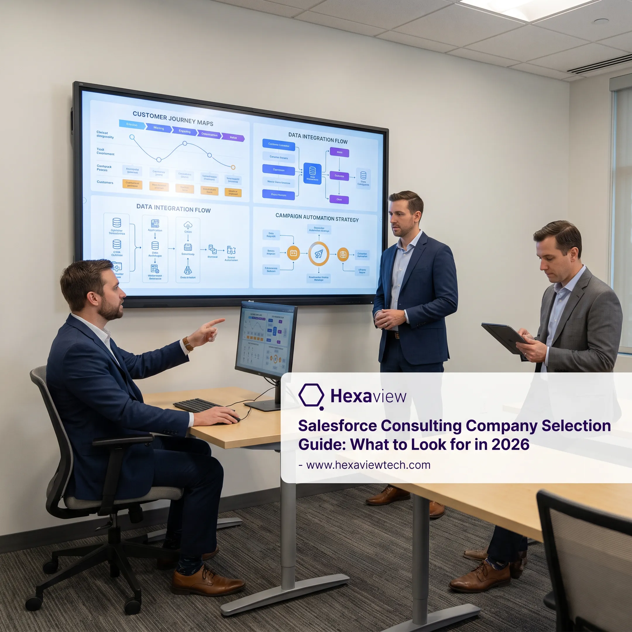 Salesforce Marketing Cloud strategy session with consultants and enterprise stakeholders