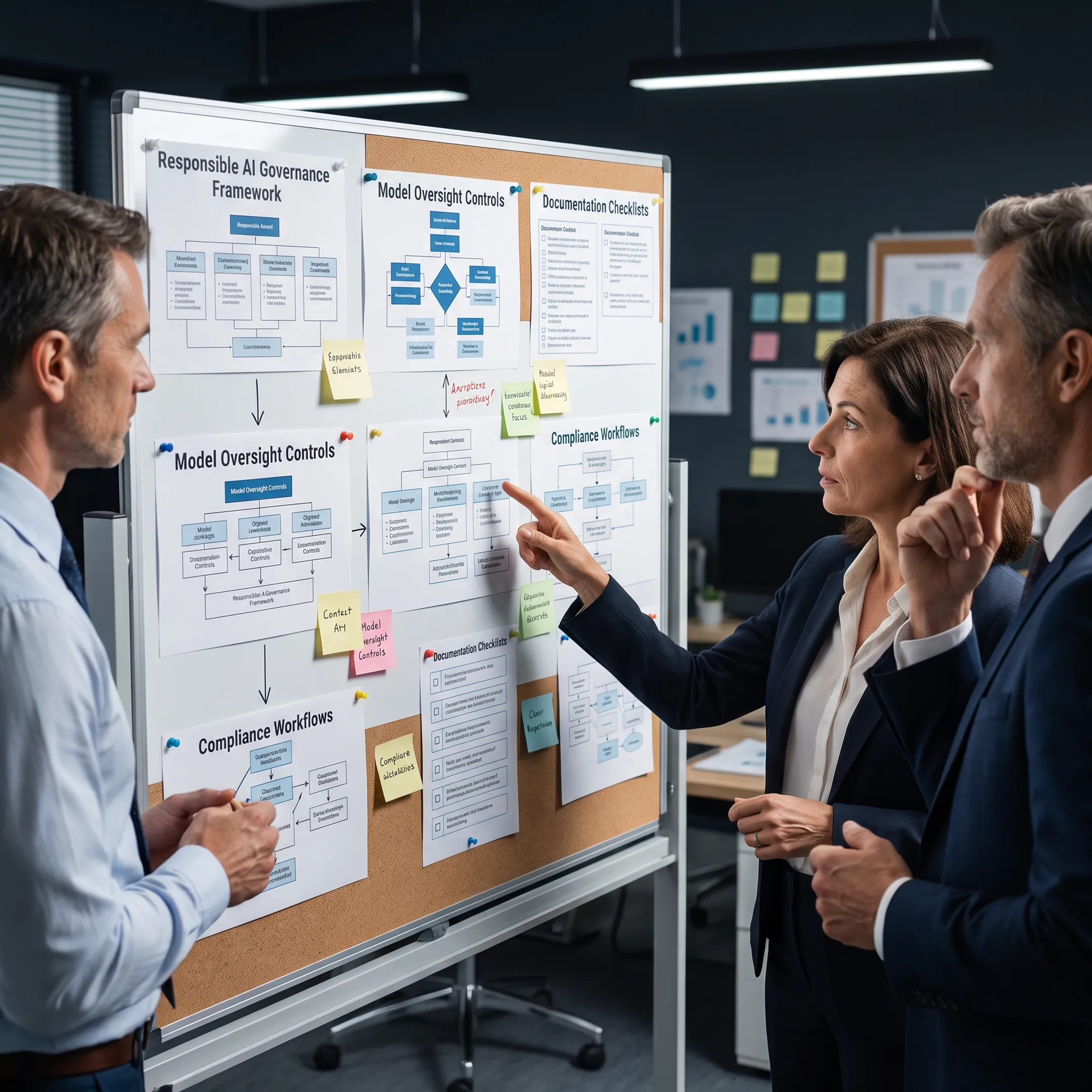 AI governance specialists mapping controls and oversight requirements