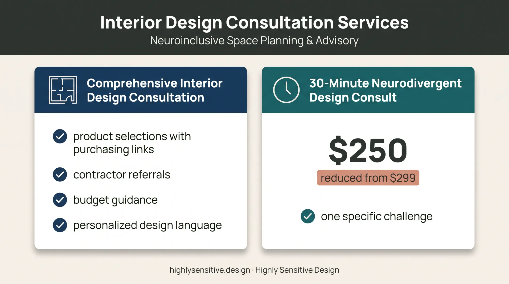 Comparison of two neurodivergent design consultation options