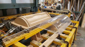 Thermoforming prototype tooling process producing plastic enclosure part at Hill Plastics facility