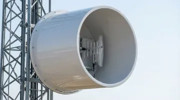 Thermoformed telecommunications radome enclosure manufactured for cellular tower antenna protection