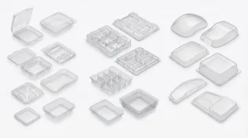 Vacuum formed plastic packaging trays enclosures and automotive interior trim parts