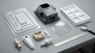 Thermoformed plastic components for medical aerospace and industrial regulated industry applications