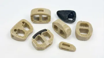 PEEK spinal implant components and orthopedic load-bearing medical device parts