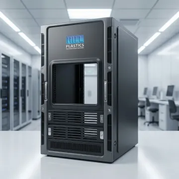 Custom rackmount server enclosure with precision ventilation and cable management