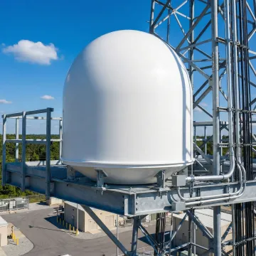 Custom telecommunications equipment enclosures and radome cabinets manufactured by Hill Plastics