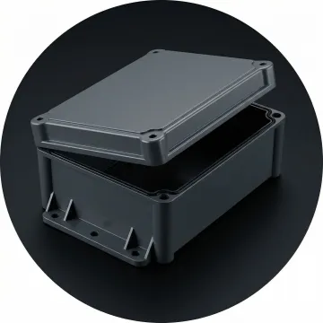 Custom thermoformed energy equipment enclosure with precision CNC trimming