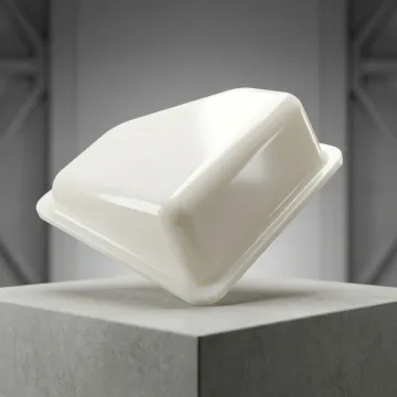 HDPE thermoformed custom industrial enclosure with precision edges