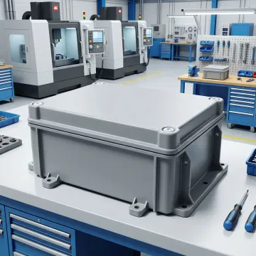 Custom thermoformed equipment enclosure with precision CNC-trimmed edges and professional finish