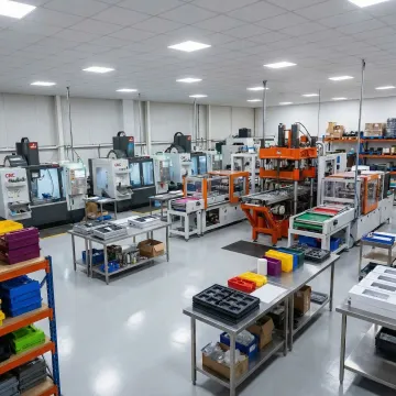 Plastic kiosk enclosure panels being fabricated at Hill Plastics manufacturing facility