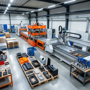 Custom plastic fabrication services at a professional manufacturing facility