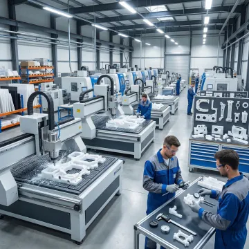 Custom fabricated plastic assemblies produced by Hill Plastics using CNC trimming and thermoforming.