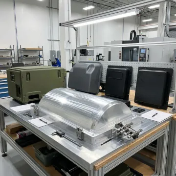 Custom plastic tooling and thermoformed components manufactured for defense and military applications
