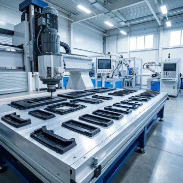 Custom plastic fabrication and assembly work being performed at Hill Plastics manufacturing facility