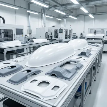 Aerospace plastic components and thermoformed parts manufactured for aviation industry