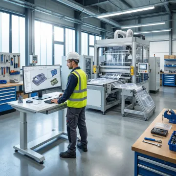 Step-by-step thermoforming production process from design to finished plastic parts