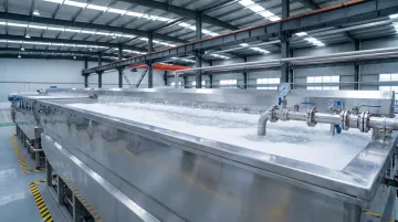Dissolved air flotation DAF system operating in food processing facility