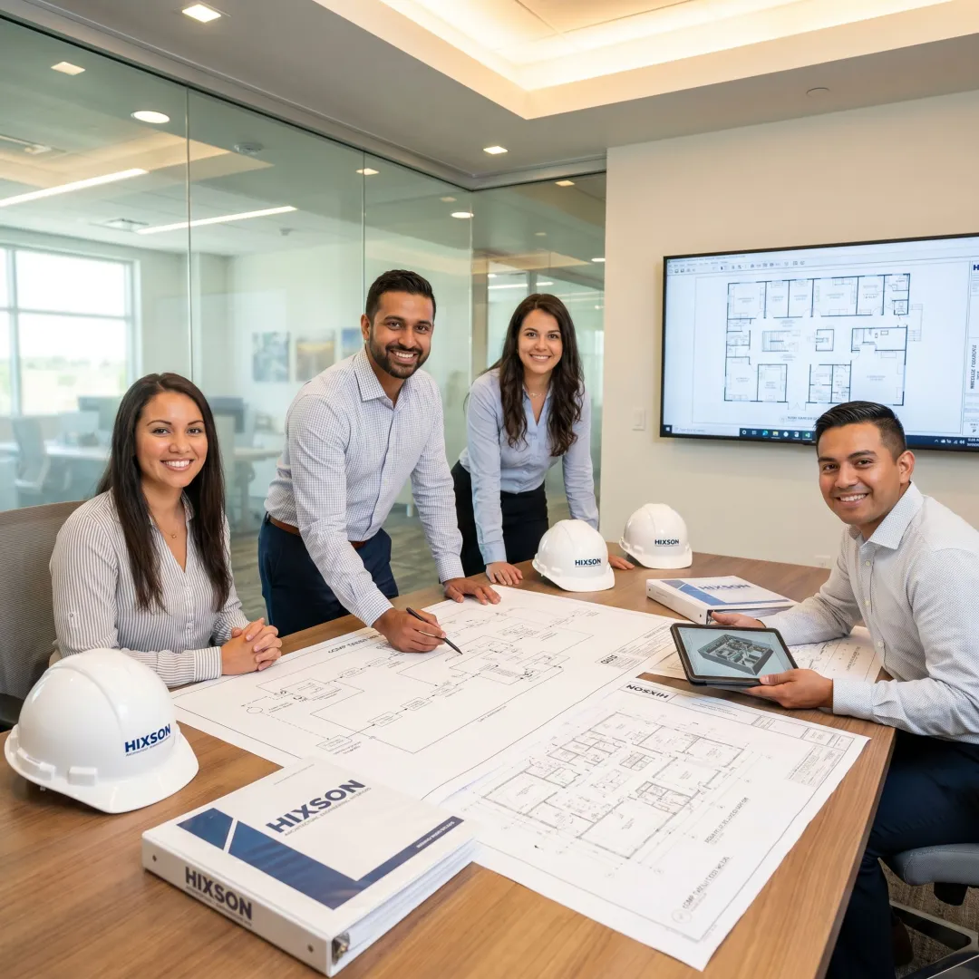Engineers coordinating cGMP facility design process