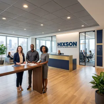 Modern commercial office interior design in Chicago