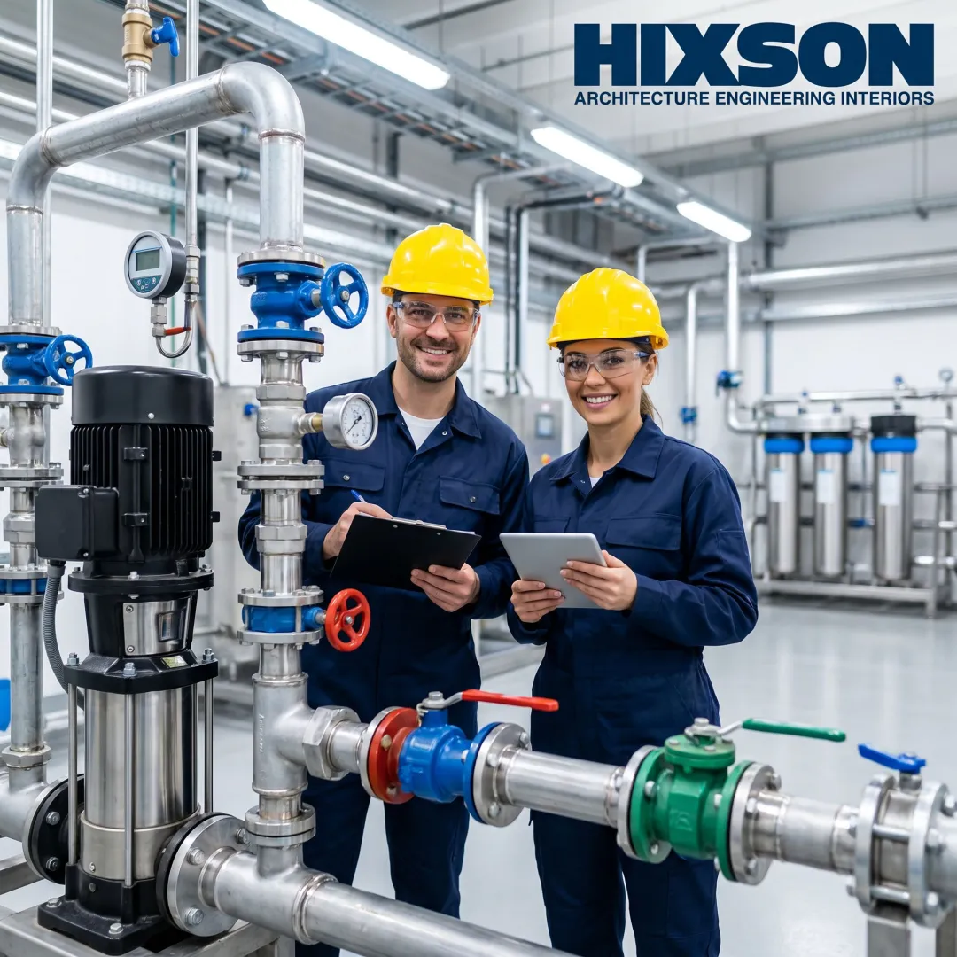 Industrial water piping and treatment system design review