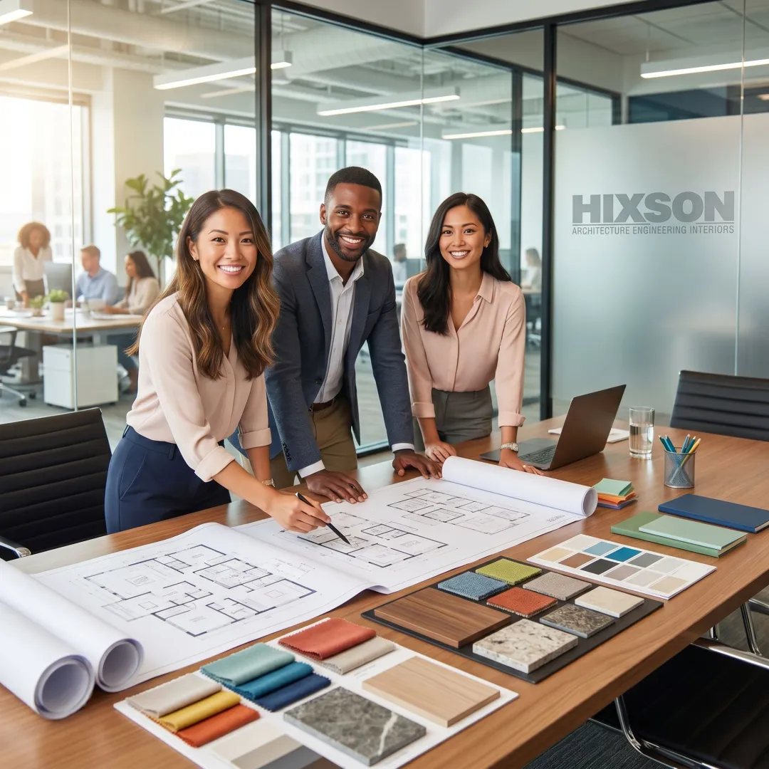Office planning and fit-out design meeting