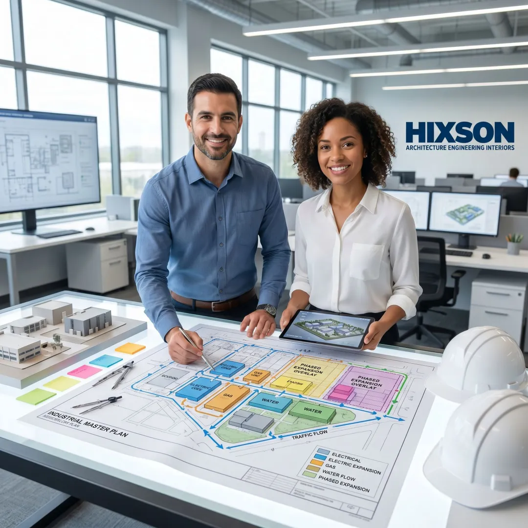 Industrial master planning layout and facility strategy review