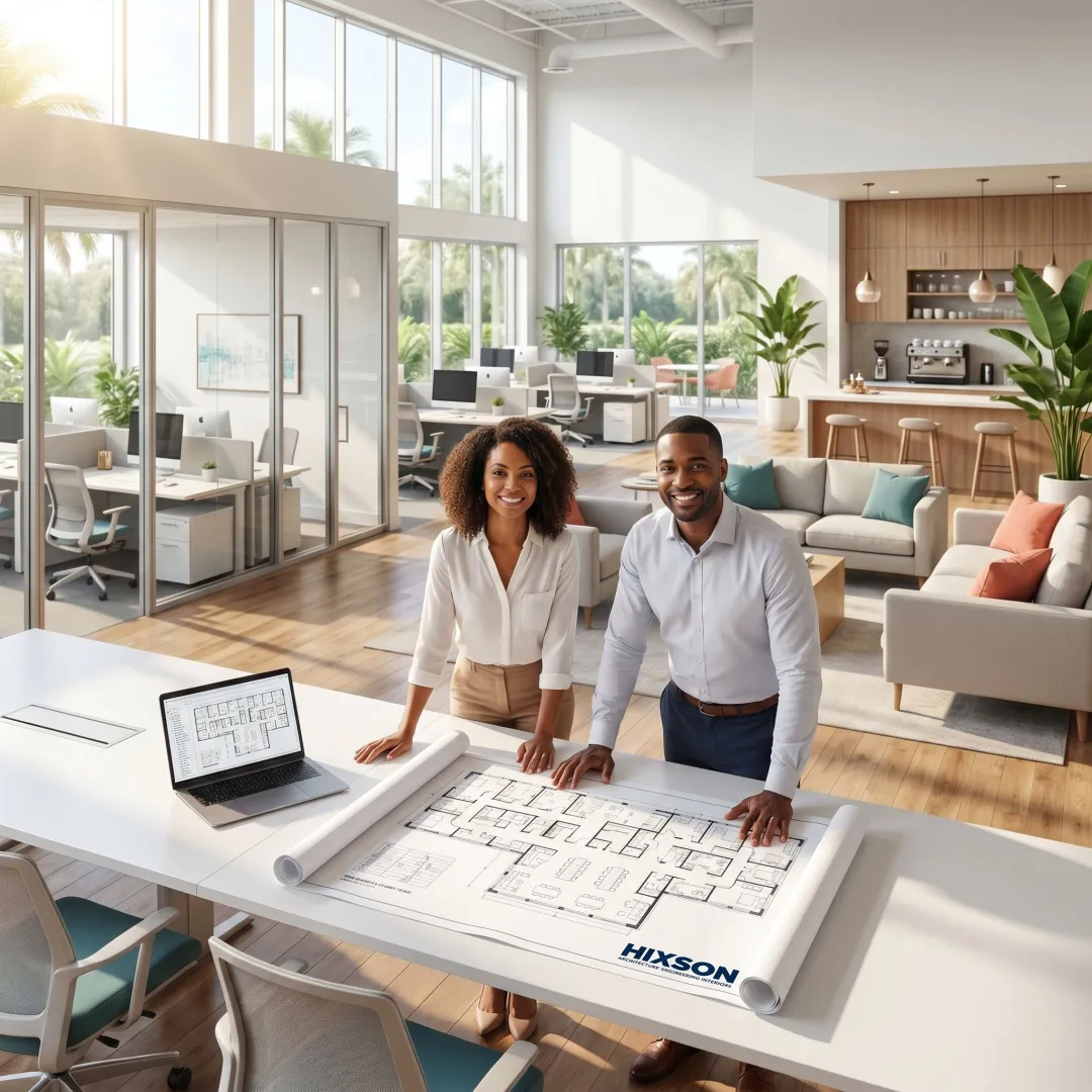 Modern corporate workplace design consultation