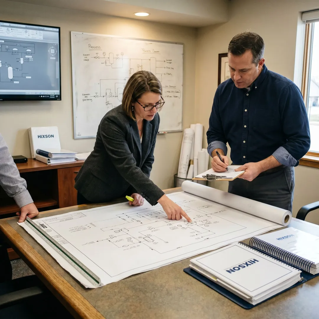 Consultants facilitating a process hazard analysis workshop